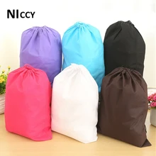 1pc 30*40cm Storage Bag For Shoe/Clothing/Socks Foldable Travel Bags Sundries Makeup Organizer Non-woven Fabric Wardrobe Pouch