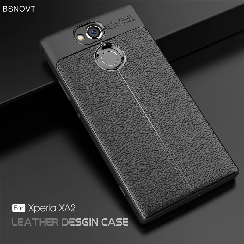

BSNOVT For Phone Case Sony Xperia XA2 Cover Shockproof Luxury Leather Soft TPU Capa For Xperia XA2 Fundas For Sony XA2 Shells