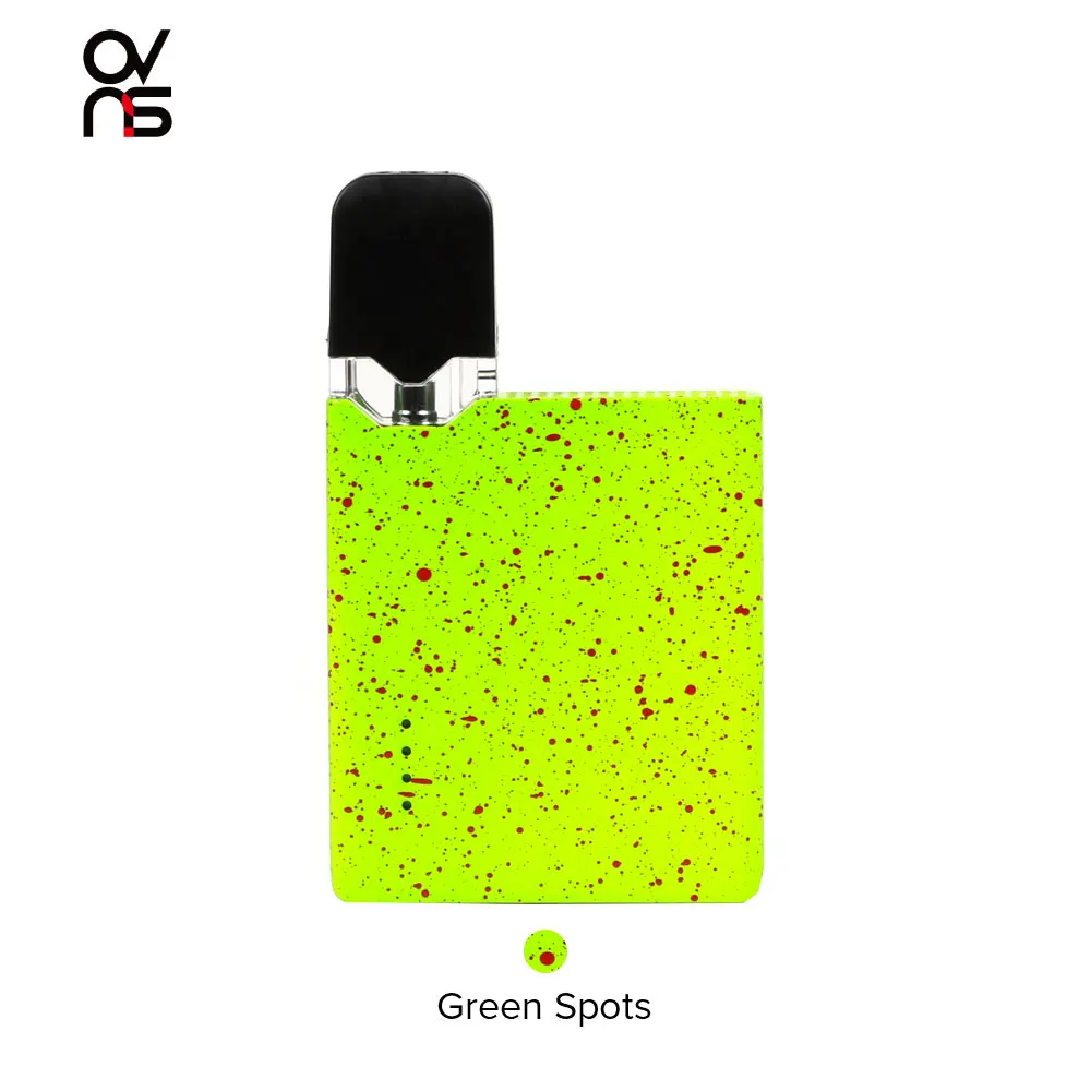 OVNS JC01 Pod Vape комплект 400mAh электронная сигарета 0,7 мл картридж Pod Tank 400mAh 3LED светильник испаритель VS calibren комплект - Цвет: Green Spots