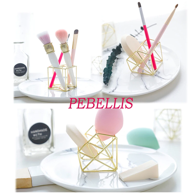 

Diamond-Shaped Beauty Makeup Sponge Holders Cosmetic Puff Rack Stand Gourd Sponge Egg Drying Holder Bracket Puff Support