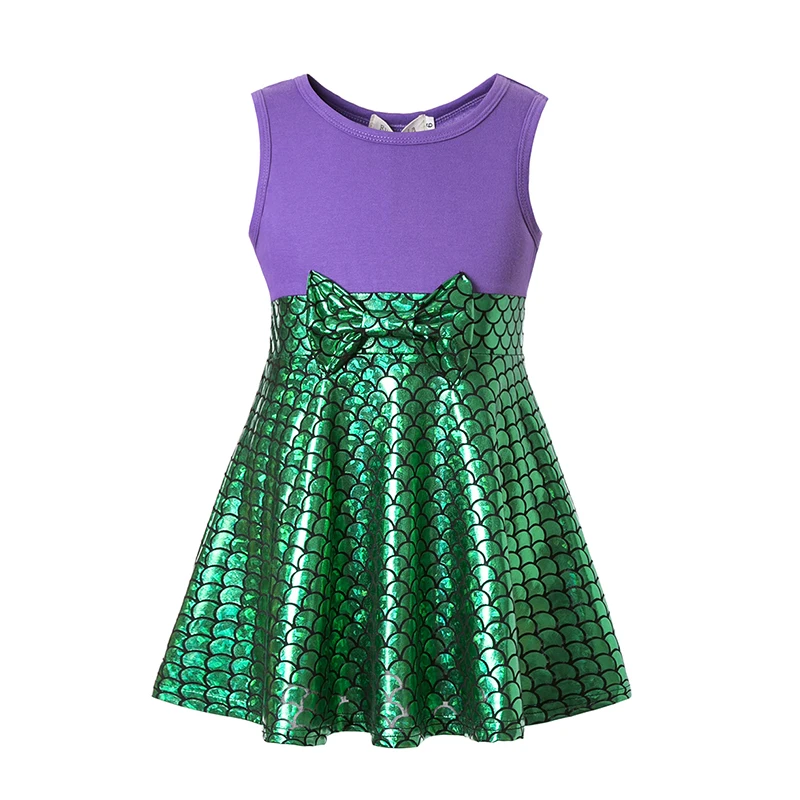 Girl Winter Dresses Vaiana Moana Princess Costume Polka Dot Dresses