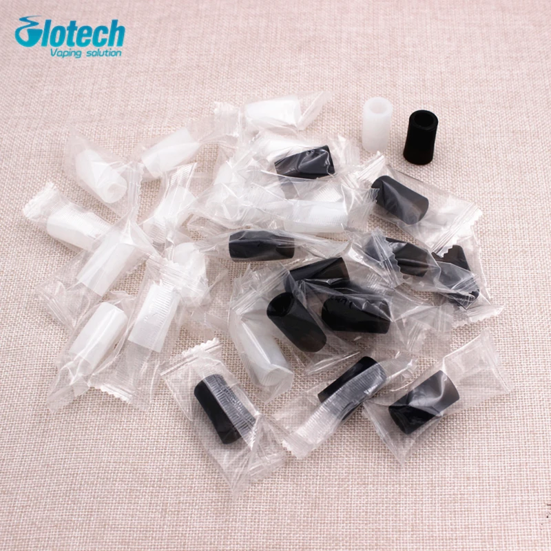 

Glotech 10pcs Multi-function Testing Drip Tips for E Cigarette Silicone Disposable Atomizer 510 and 810 drip tips Cover