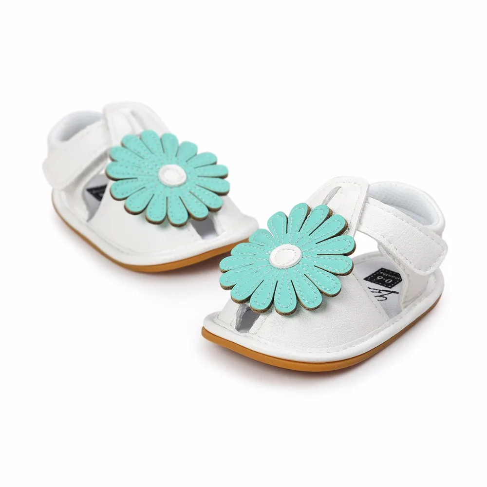 Sandalia bebe/летние сандалии с подсолнухами для маленьких девочек; нескользящая обувь для детей; для малышей; для новорожденных
