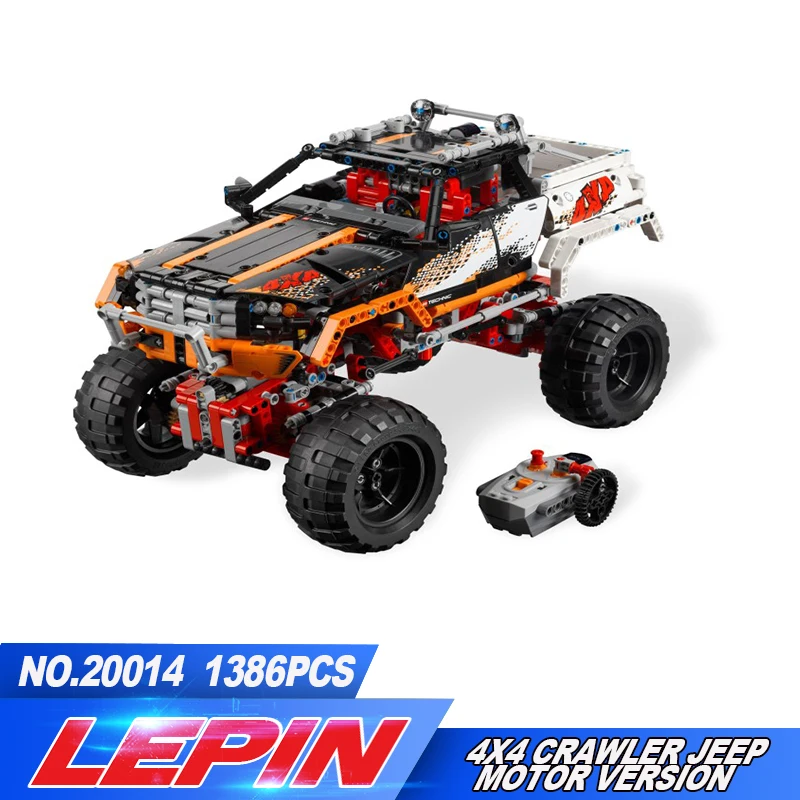

Lepin 20014 Technic Series Ultimate Version The Remote-Control Four-Wheel Drive Off-road Vehicles Blocks Educational Toys 9398
