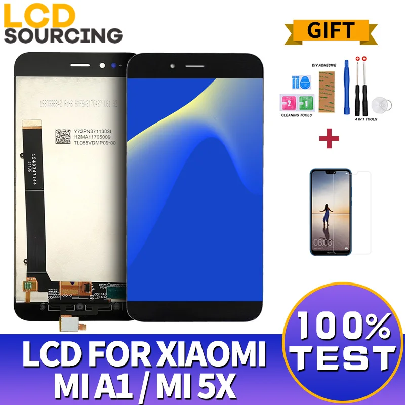 

5.5" LCD Display For XIAOMI Mi A1 / Mi 5X LCD Touch Screen Digitizer Assembly With Frame Replacement For xiaomi A1 xiaomi 5X