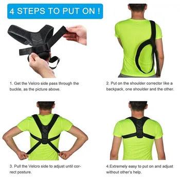 Posture Corrector Adjustable Back Shoulder Support Correction Belt for Adult Kids Health99