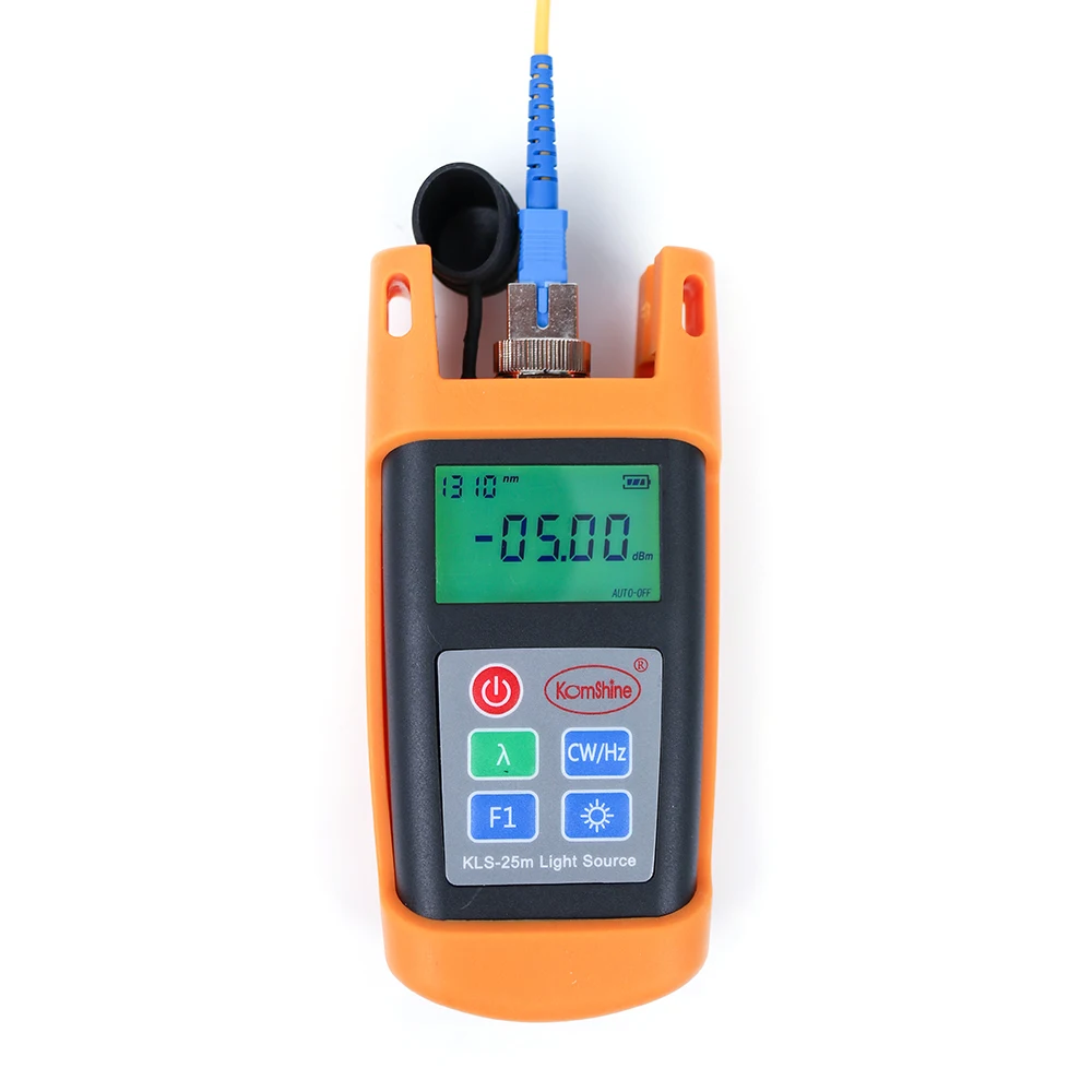 

Handheld 1310/1550nm Singlemode Optical Laser Source Komshine KLS-25M-S Fiber Optic Light Source with SC