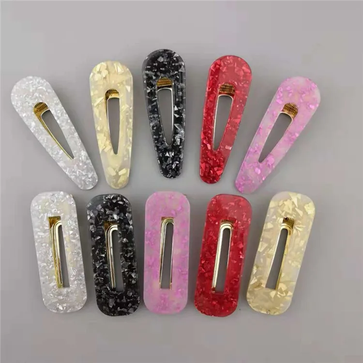 

Fashion Hollow Acrylic Bangs Clip Hairpin Women Girls Hair Clips Clamp Barrette Accessories for Girl Hairgrip Hairclip Headdress