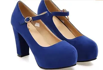 

Nekopara Chocola Vanilla Anime Maidservant Lolita blue red Cosplay Shoes High Heels Pumps