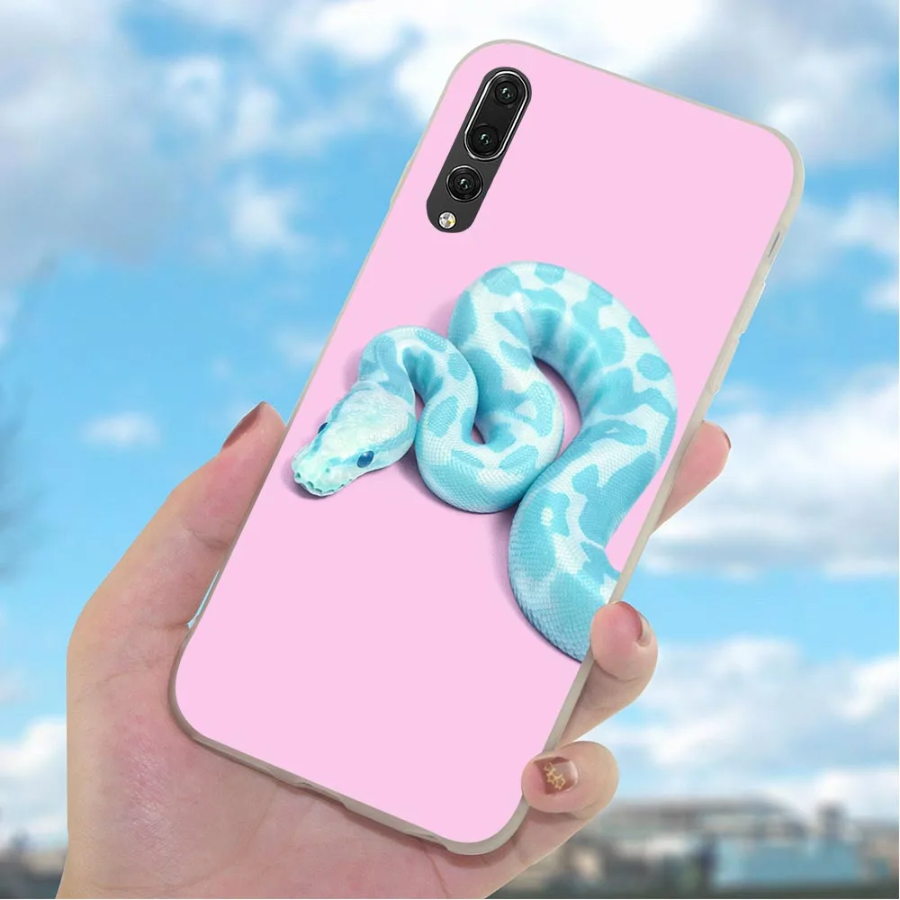 Мягкий чехол из ТПУ с изображением черепа и змеи для телефона Huawei Honor 6A 10 8 9 Lite 7A Pro