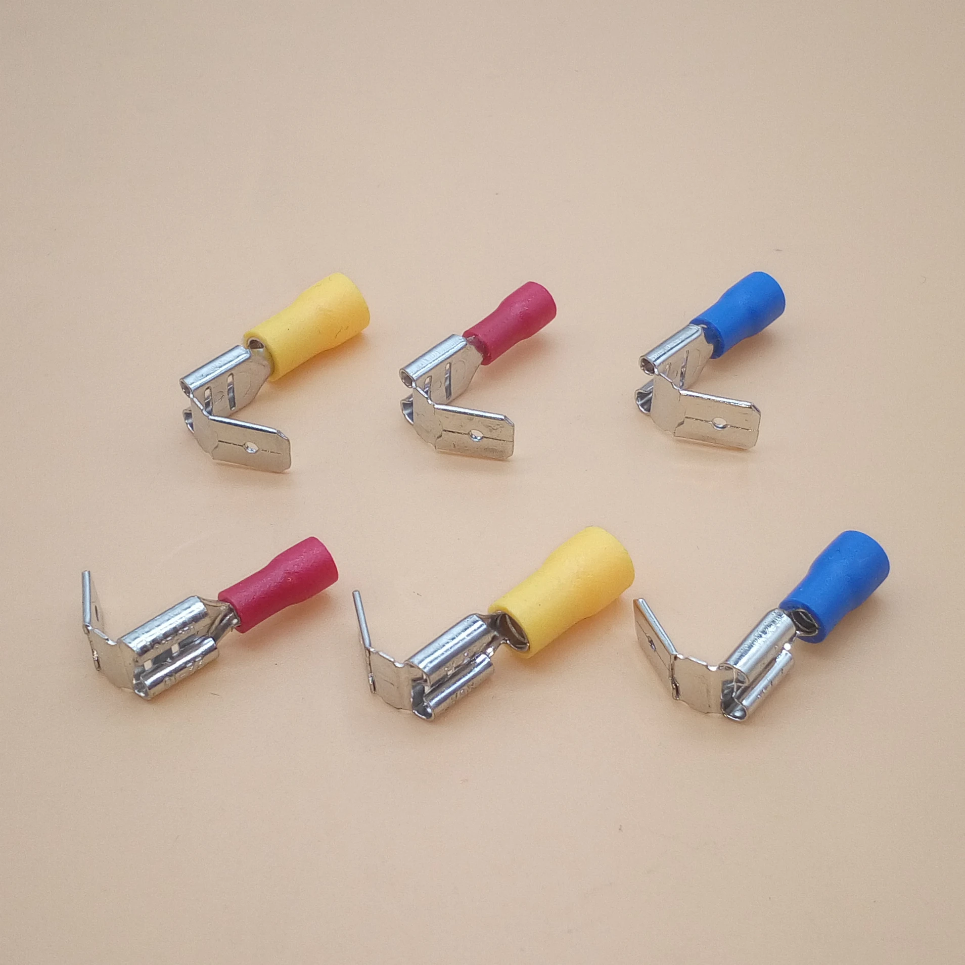 

50Pcs PBDD pre-insulating terminals blue yellow red piggy back disconnector Connector wire terminals 1.25/2.5/5.5mm terminals