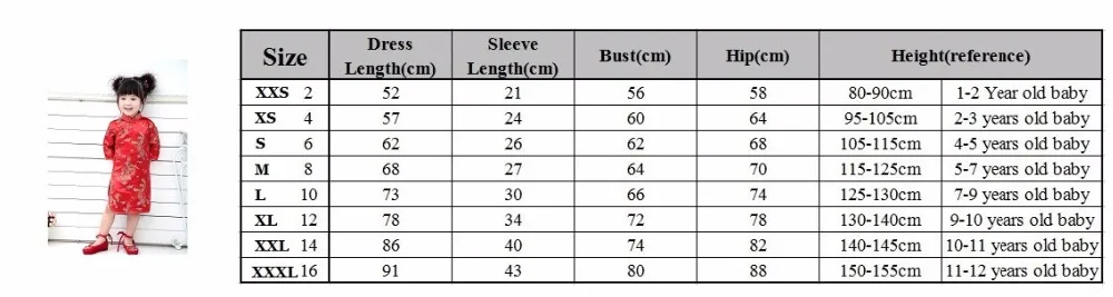 Qipao для маленьких девочек весеннее платье Красный Дракон Cheongsams подарок год для девочек нарядное платье принцессы Одежда высшего качества От 2 до 12 лет