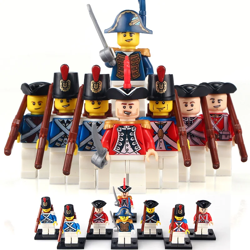 British Army Soldier Figures Building Block Gun Weapons Model Toy Military Accessories LegoINGlys Pirates of the Caribbean