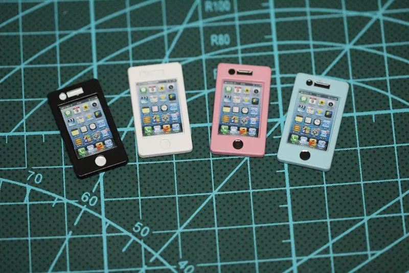 

Free Shipping,Girl Birthday Gift DIY 2pcs doll phones doll accessories For barbie Doll,phone for blythe