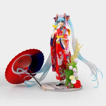 

Anime Figure 20 CM Hatsune Miku kimono cosplay 1/8 scale painted Kimono PVC Action Figure Model Collectibles Toys