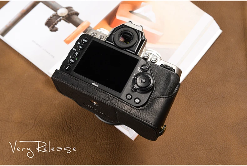 camera case AYdgcam Handmade Genuine Leather Camera case Half Body For Nikon DF Camera Bag Bottom Cover Handle Vintage Case camera and lens backpack