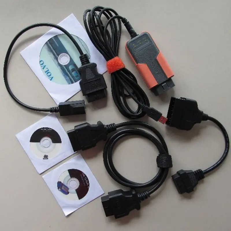 

2019 Latest MVCI 3in1 diagnostic interface for toyota tis for Honda hds for volvo dice MVCI OBD II diagnostic tool free shipping
