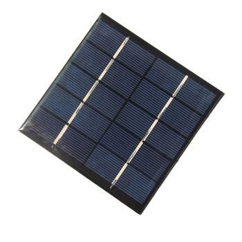 

BUHESHUI 1.2W 5V Solar Cell Module DIY Solar Panel System For 3.7V Battery Charger Light Toy Panel Study Epoxy 100*100MM 5pcs