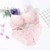 Lingerie rose sujetador transparente culotte et soutien-gorge ensemble ensemble de sous-vêtements femmes mode japonaise conjunto ► Photo 3/6
