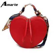 2017 New Fashion Totes Heart Shaped Luxury Handbags Women Bags Design PU Leather Crossbody Bag Scarf Handle Shoulder Bag fashion mini totes tassel design heart shaped luxury handbags women bags pu leather crossbody bag l709
