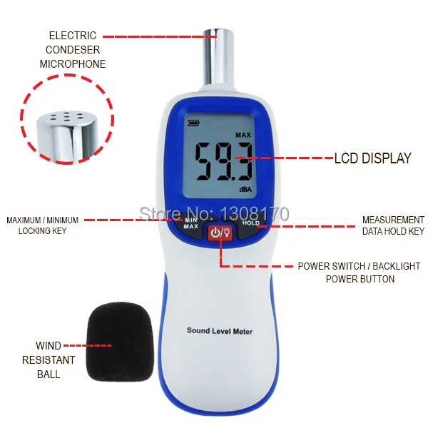 4-Innovative-life-sound-level-meter-SLM-30-Parts