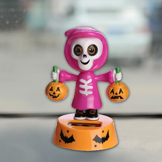 Kaufe Halloween Kürbis Auto Ornamente Lustige Solar Schütteln Kopf Solar  Apfelblüte Kreative Neue Halloween Serie Puppe Auto Dekoration