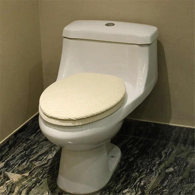 2pcs Set Bathroom Toilet Seat Cover Lid Pad Cushion 2pcs Set Bathroom Toilet Seat Cover Lid Pad Cushion Warm Sitting