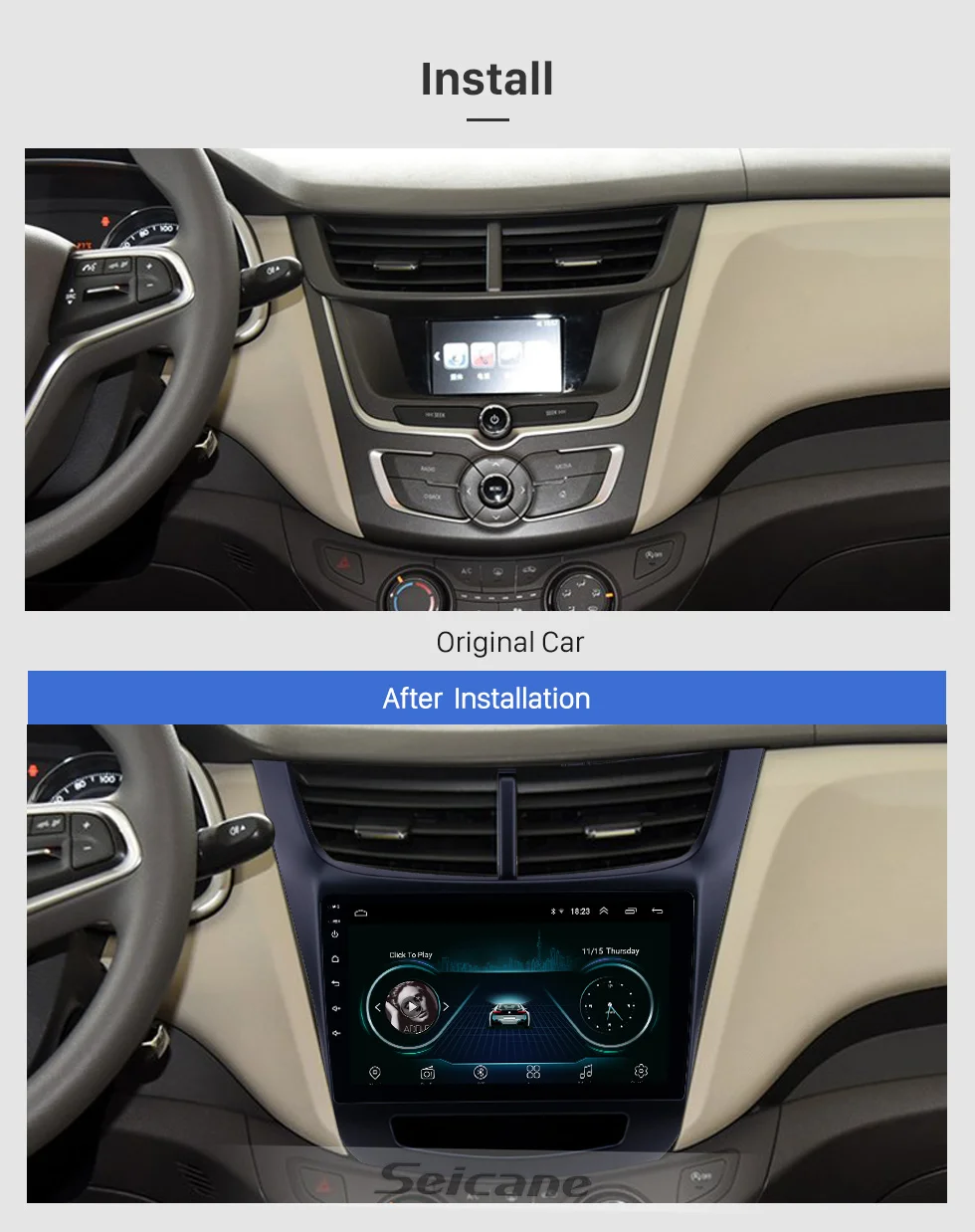 Perfect Seicane Android 8.1 2din HD Touchscreen Car Radio Head Unit For 2015 2016 Chevy Chevrolet New Sail Multimedia Player GPS 1 Perfect Seicane Android 8.1 2din HD Touchscreen Car Radio Head Unit For 2015 2016 Chevy Chevrolet New Sail Multimedia Player GPS 1