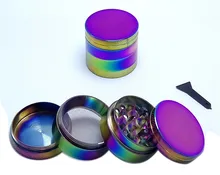 Ice Blue Shredder Mini Herb Herbal Grinder Tobacco Smoke Smoking Pipe Accessories Metal Crusher Hand Muller blue smoke