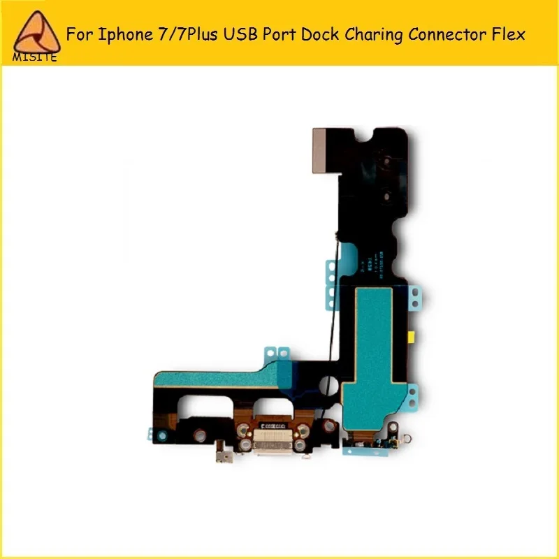 10pcs lot Phone 7P Charger For iPhone 7Plus 7P USB Charging Port Dock Connector Headphone Audio Jack Flex Cable replacement part
