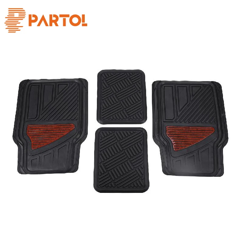 Partol Universal Car Floor Mats For Auto Anti Slip Floor Liner Dirt