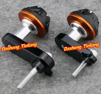 

For Kawasaki Ninja ZX6R 2009-2011 Motorcycle Frame Sliders Crash Pads Protector 09 10 11, ORANGE Color, Spare Parts Supplies