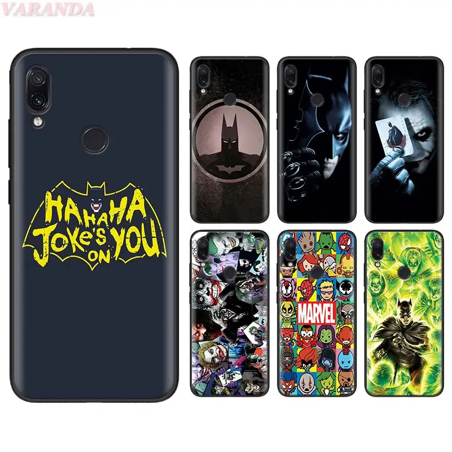 

marvel Batman The Joker Soft Case for Redmi Note 7 5 6 Pro Redmi 7 7A K20 6 Pro 6A 5 Plus 4X S2 Y3 GO Silicone Case