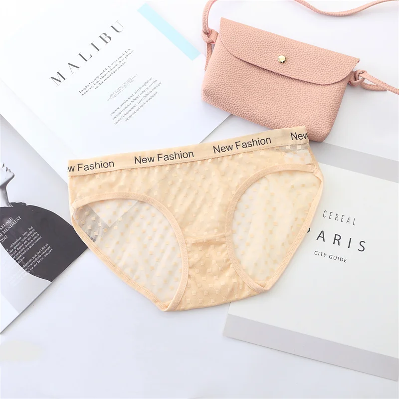 Women's Transparent Panties Ultra-thin Seamless Briefs Low-Rise Women Underwear Ladies Sexy Panty Tempting Underpants for Female (6)