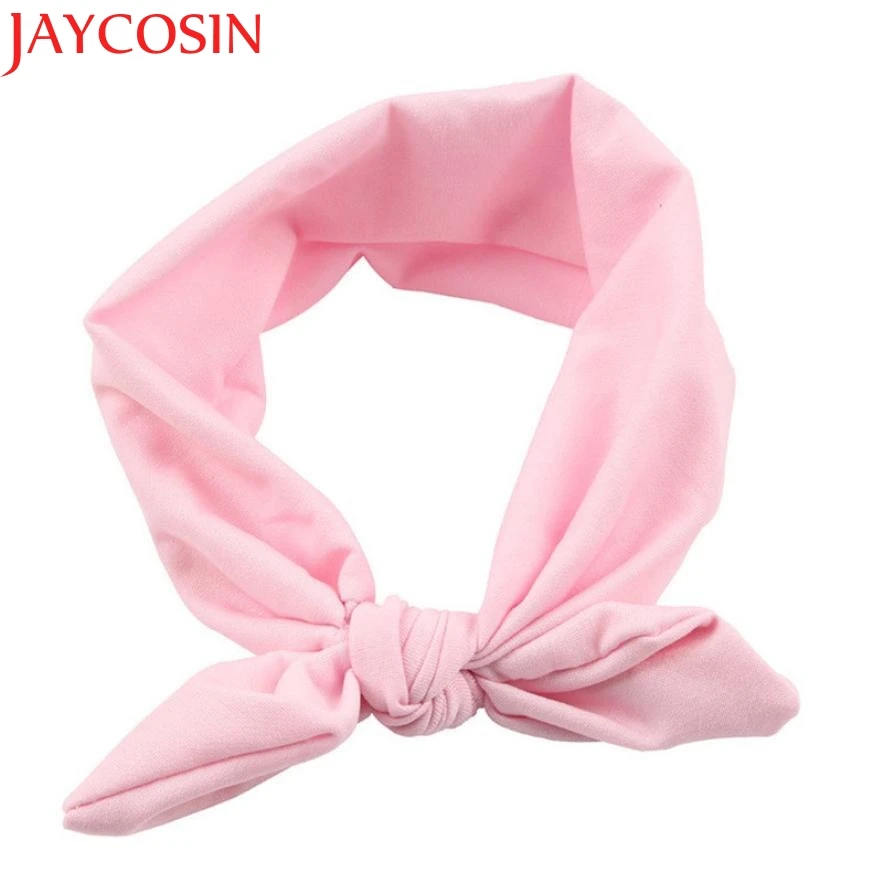 JAYCOSIN Новая модная повязка на голову с кроличьими ушками и бантом для девочек