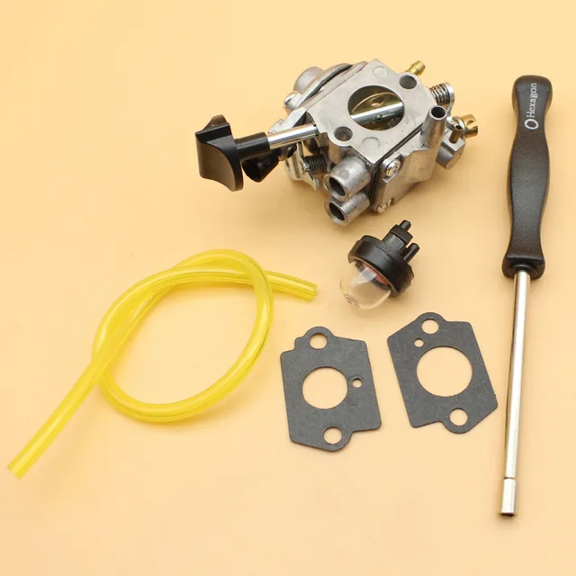 Carburetor Primer Bulb Fuel Line Screwdriver Adjusting Tool Kit Fit