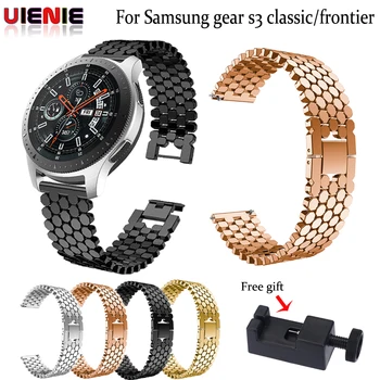 

Susenstone 2019 Watchband for Samsung gear S3 Luxury Stainless Steel watch strap Replacement Strap For Samsung Galaxy Watch 46mm