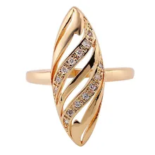YWOSPX роскошные кольца Anel золотого цвета с микро-инкрустацией циркония, полые овальные кольца для женщин, ювелирные изделия, свадебные массивные кольца Anillos, обручальное кольцо
