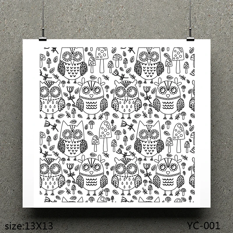 

AZSG Owl / Mushrooms and Owls Clear Stamps For Scrapbooking DIY Clip Art /Card Making Decoration Stamps Crafts