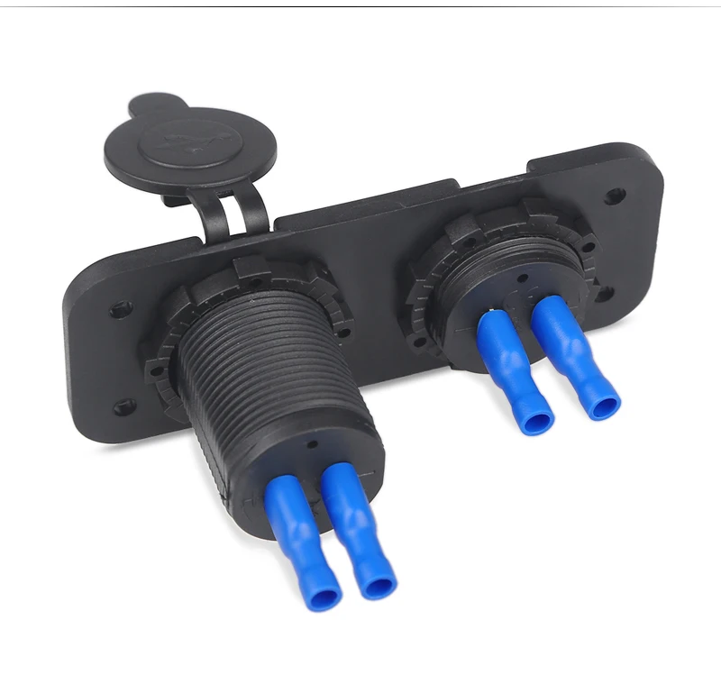 12-24V Автомобильное зарядное устройство с двумя usb-разъемами 5v 2.1A/1A водонепроницаемое универсальное автомобильное зарядное устройство для мобильного телефона для iPhone