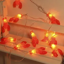 Junjue светодиодный Праздничные огни Раков звезды Рождество огни вызвало светодиодный строка Хэллоуин украшения Фея лампы