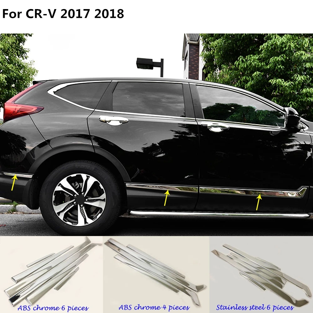 4 шт. автомобильные аксессуары для Honda CRV CR V 2017 18|Хромирование| |