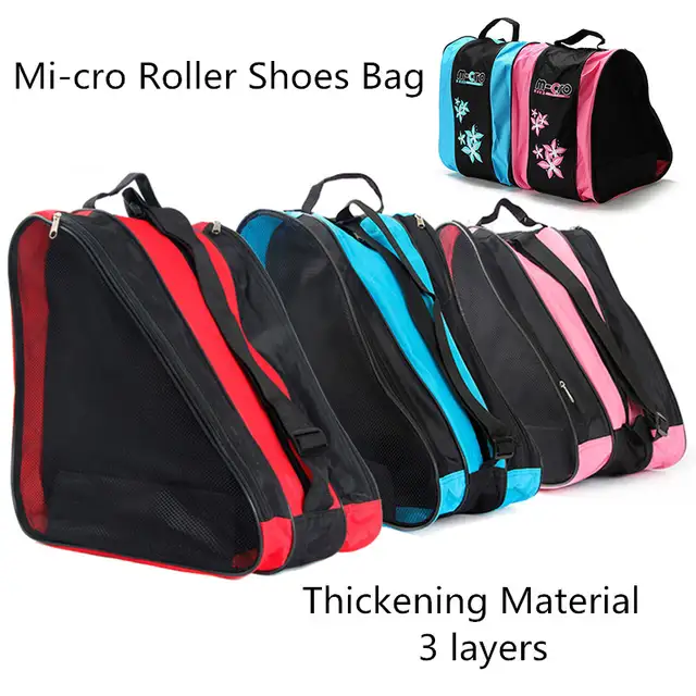 Us 4 68 22 Off Quality Mcro Roller Skating Shoes Backpacks Inline Skate Shoulder Bags Handbags 3 Colors Available Skateboard Bag In