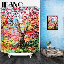 Maple Leaf Shower Curtain Pattern Customized Shower Curtain Waterproof Bathroom Fabric 180x180cm Shower Curtain For Bathroom cartoon wolf pattern waterproof bathroom shower curtain