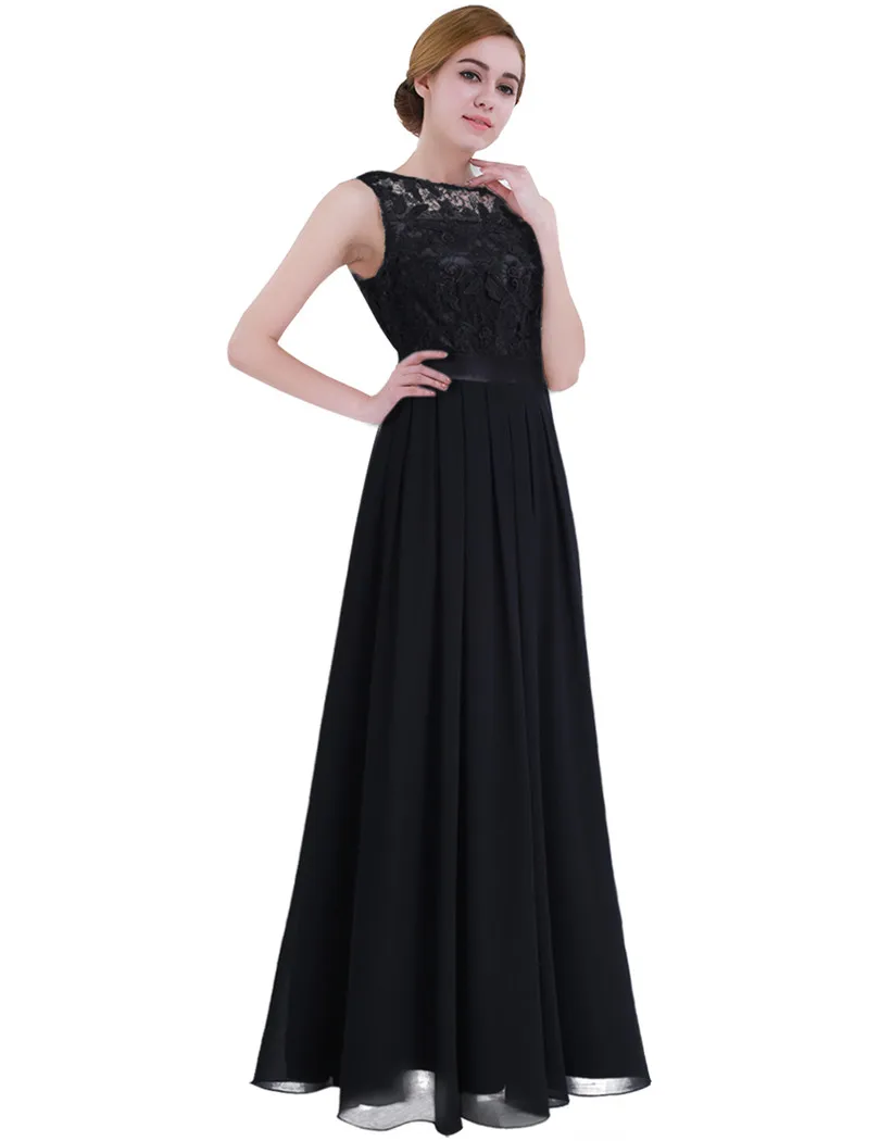 Элегантное женское шифоновое платье макси без рукавов с вышивкой длинное платье для свадебной вечеринки вечернее женское платье