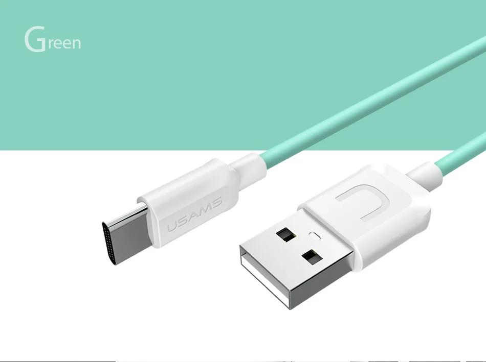 Кабель USB type-C, кабель USAMS type-C для samsung S8 Note 9 huawei Xiaomi oneplus USB-C, кабель для быстрой зарядки и передачи данных, кабель для мобильного телефона