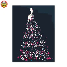 Цифровая картина, Автопортрет, окрашенный цвет, наполнение, подарок ручной работы, свадебные украшения