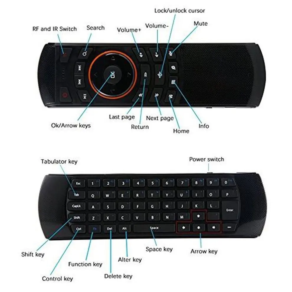 

10PCS Wireless Mouse X6 2.4GHz Wireless Learning Keyboard Intelligent Voice Remote Control for Android Smart TV Box PC Tablet