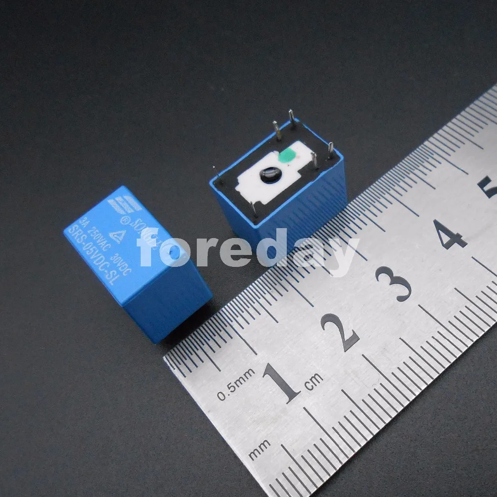 Новинка 500 шт. реле SONGLE все виды мощности SRS PCB 6 контактов синий 5 В 12 24 стандартная