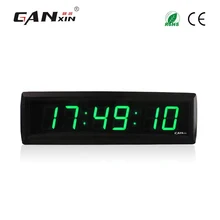 [Ganxin] shenshen новинка 1,8 ''зеленый цвет Световой будильник современные настенные часы